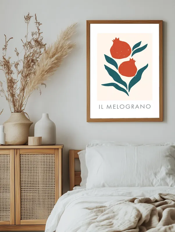 Постер «Плоды Граната» на стене в офисе