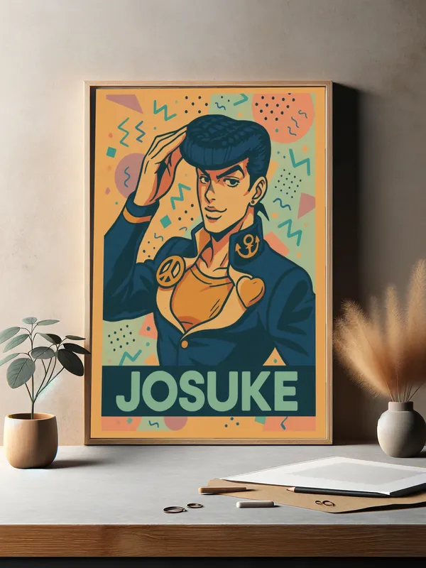 Постер «Постер Джоске в винтажном стиле» на стене в офисе