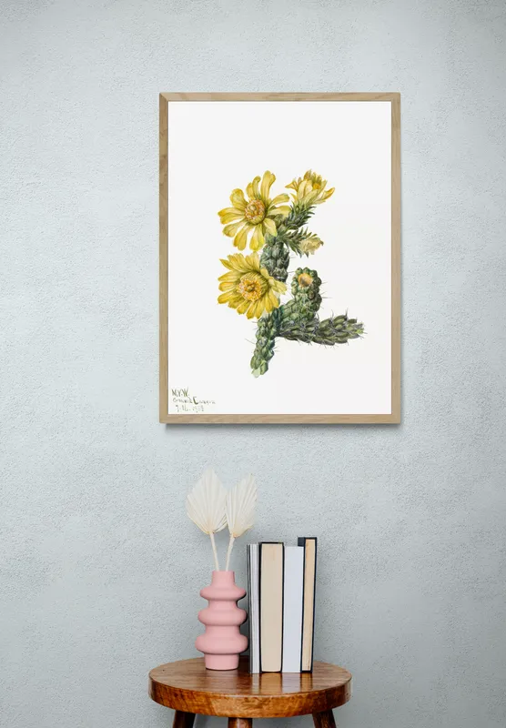 Постер «Дикие цветы - Цилиндропунция» на стене в офисе