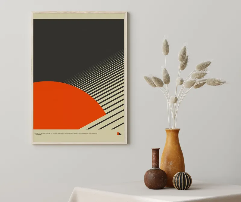 Постер «Цитаты Ученых - Карл Саган» на стене в офисе