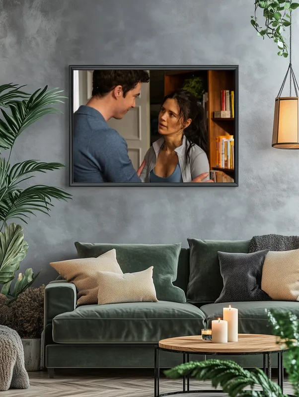 Постер «Постер Засланец из космоса — Макс и Д Арси» на стене в офисе