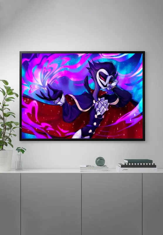 Постер «Постер Адский Босс — Столас магический вихрь» на стене в офисе