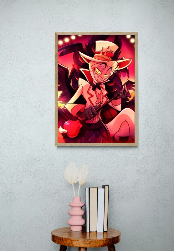 Постер «Постер Люцифер Морнингстар — Король Ада» на стене в офисе