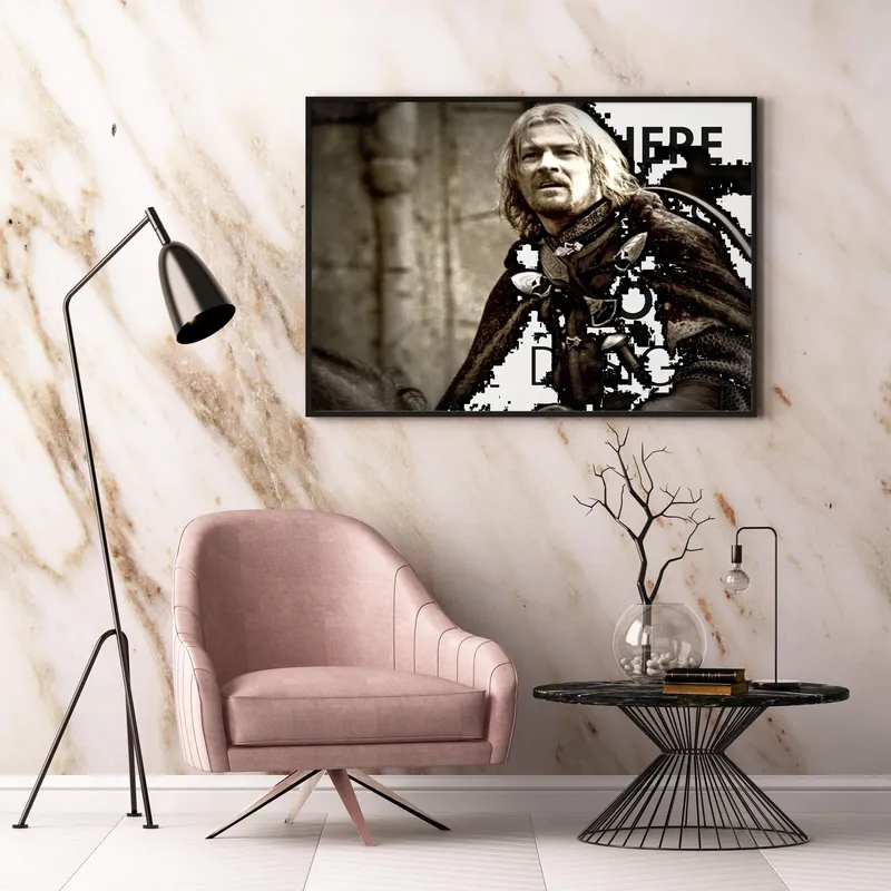 Постер «Постер Властелин колец — Боромир, последний бой» на стене в офисе