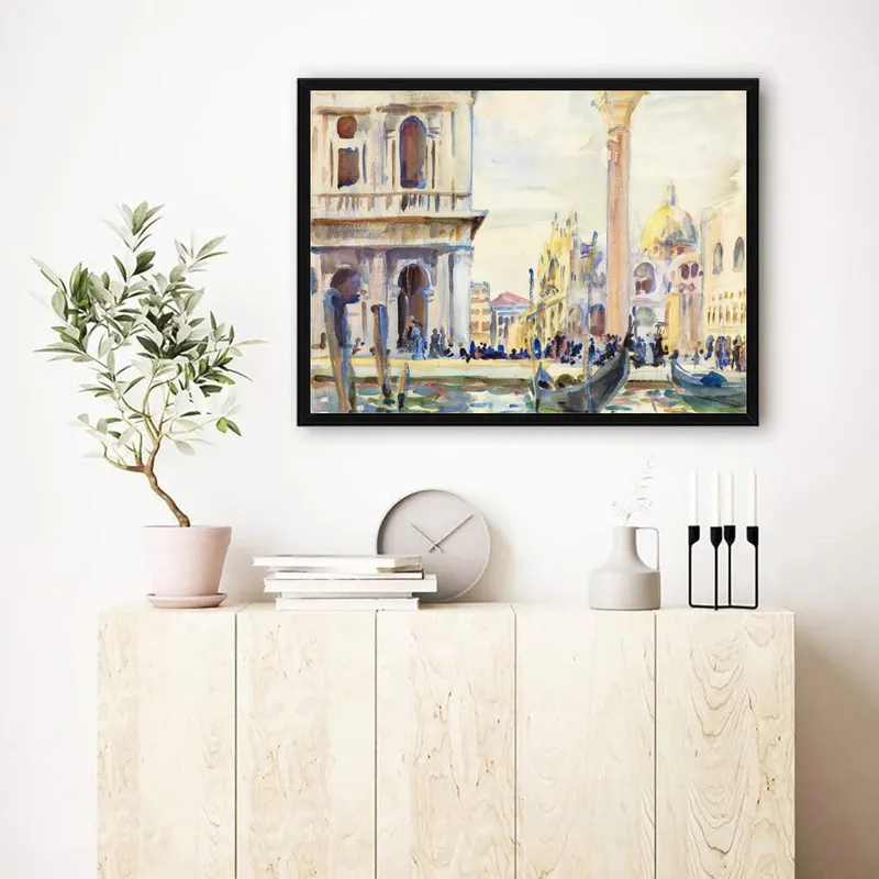 Постер «Пьяцетта» на стене в офисе