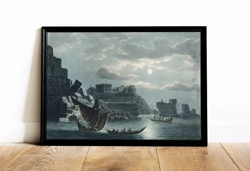 Постер «Остров Тортоса» на стене в офисе