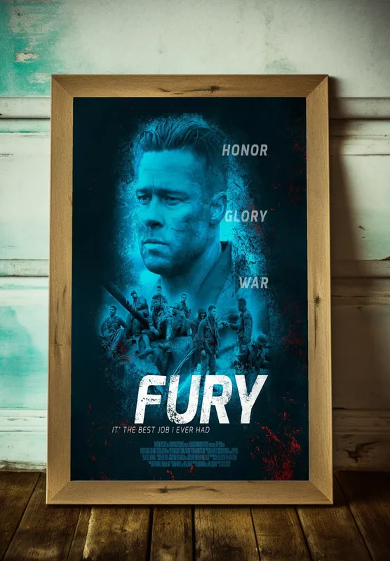 Постер «Ярость - Главный персонаж» на стене в офисе