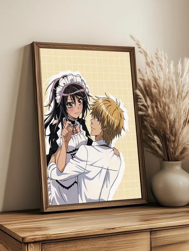 Постер «Президент горничная. Сильная любовь» над диваном в гостиной