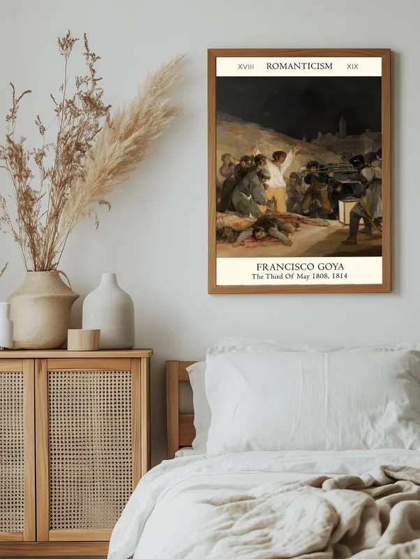 Постер «Франсиско Гойя - 3 мая 1808 года в Мадриде» на стене в офисе