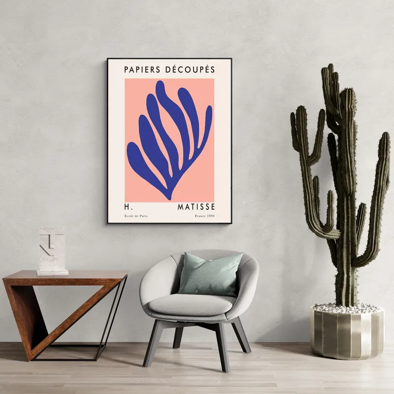 Постер «Анри Матисс - Стебель» на стене в офисе