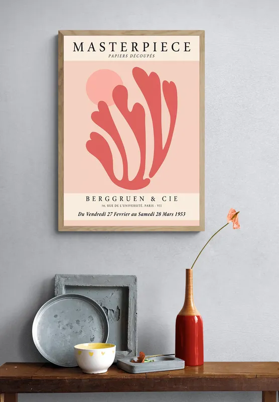 Постер «Анри Матисс - Восход солнца» на стене в офисе