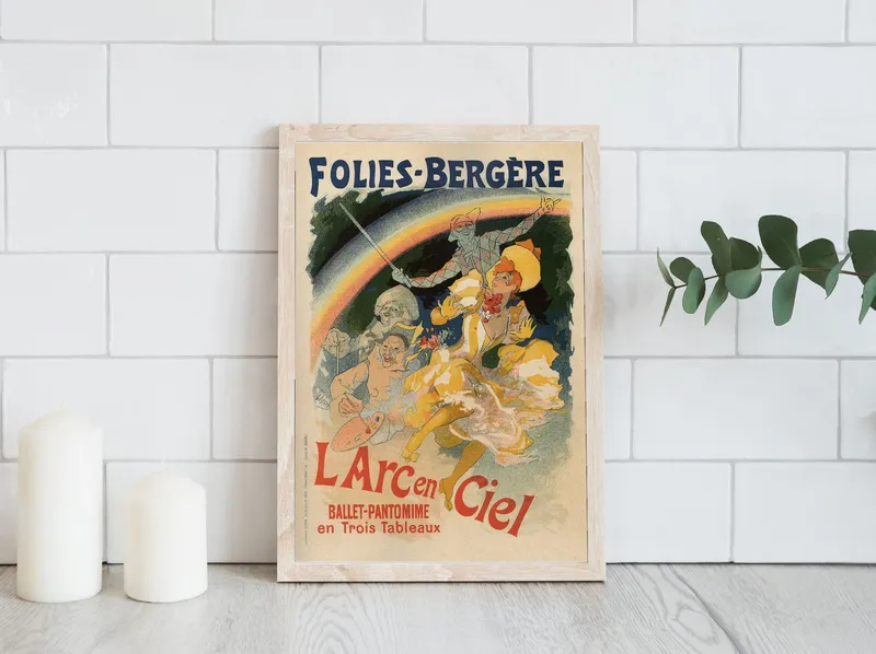 Постер «Афиша - Балет Радуга» на стене в офисе
