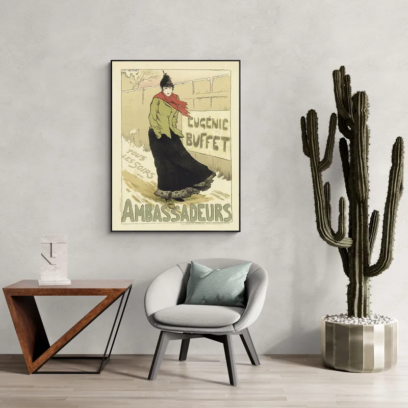 Постер «Афиша - Ambassadeurs» на стене в офисе