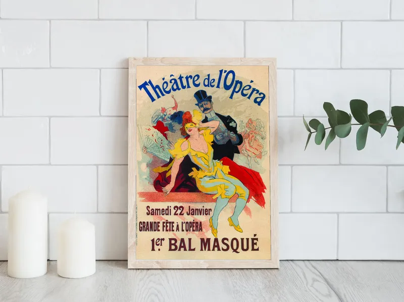 Постер «Афиша - Маскарад» на стене в офисе