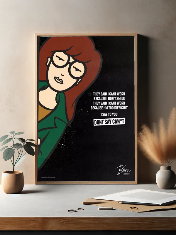 Постер «Дарья» на стене в офисе