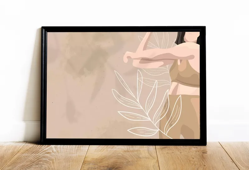 Постер «Оздоровительная гимнастика» на стене в офисе