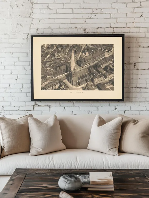 Постер «Гамбург» на стене в офисе