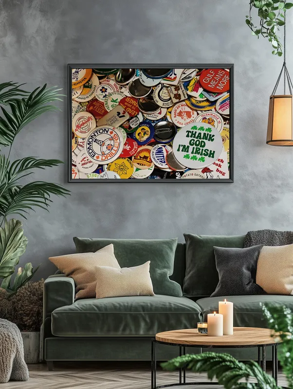 Постер «Слава Богу, я ирландец» на стене в офисе