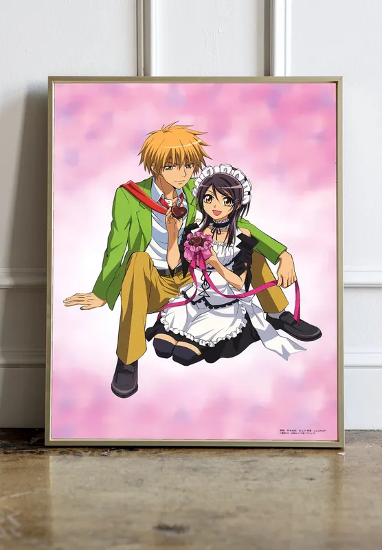 Постер «Президент горничная. Сердца» на стене в офисе