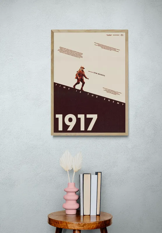 Постер «Постер 1917» на стене в офисе