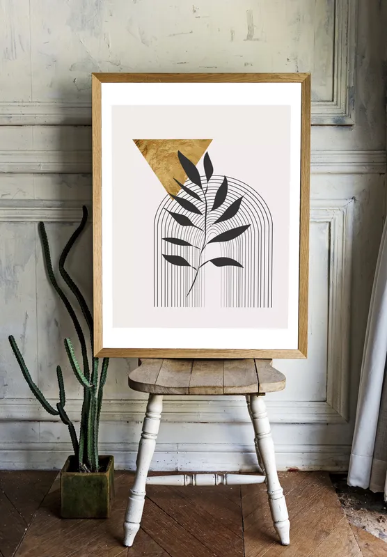 Постер «Серый Лист Пекана» на стене в офисе