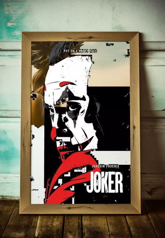 Постер «Джокер - Взгляд» на стене в офисе