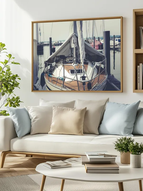 Постер «Постер Яхта» на стене в офисе