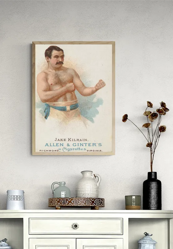 Постер «Джейк Килрейн» на стене в офисе