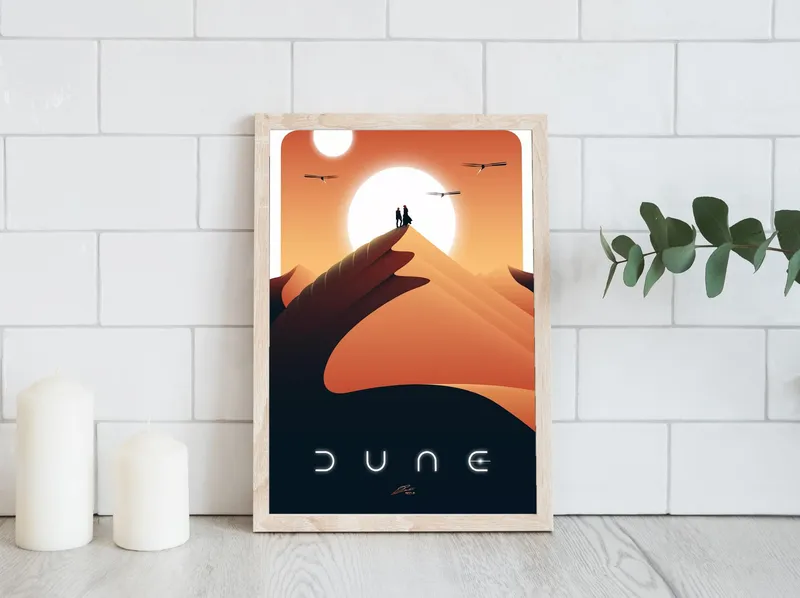 Постер «Постер Дюна» на стене в офисе