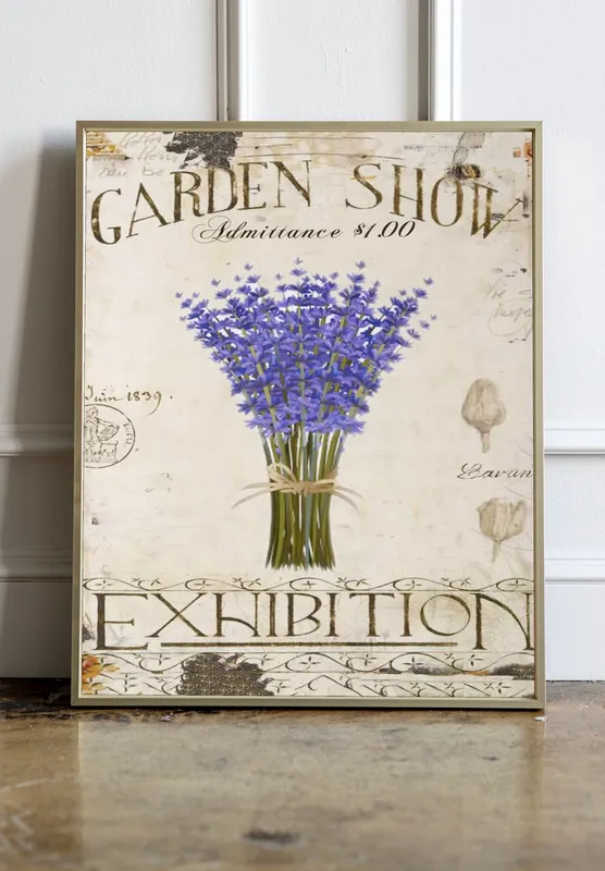 Постер «Цветы и растения - Букет лаванды» на стене в офисе