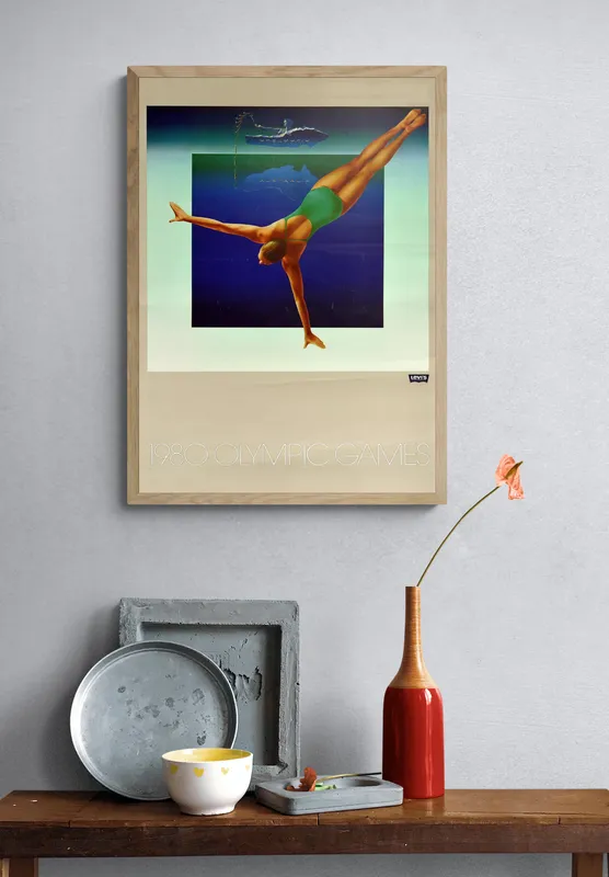 Постер «Олимпиада 1980 - Плавчиха» на стене в офисе