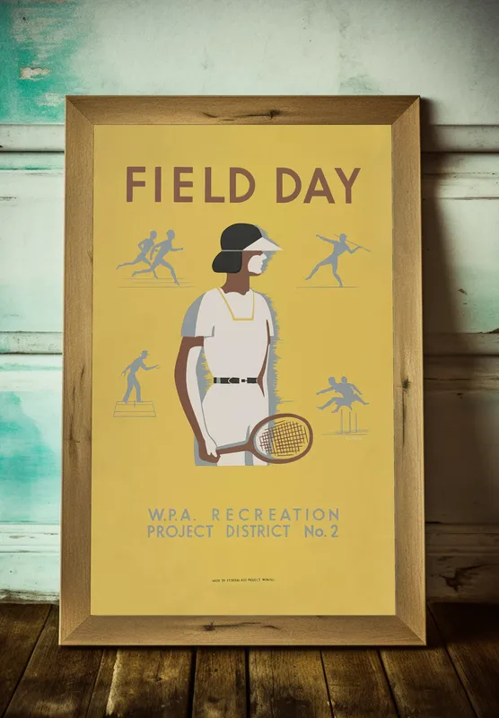 Постер «Большой теннис» на стене в офисе