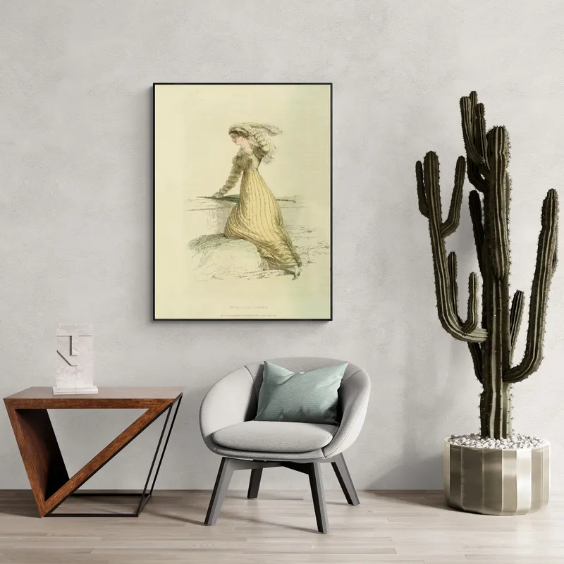 Постер «Утреннее платье» на стене в офисе