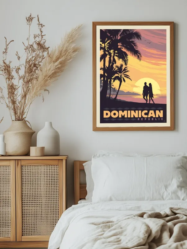 Постер «Доминикана» на стене в офисе