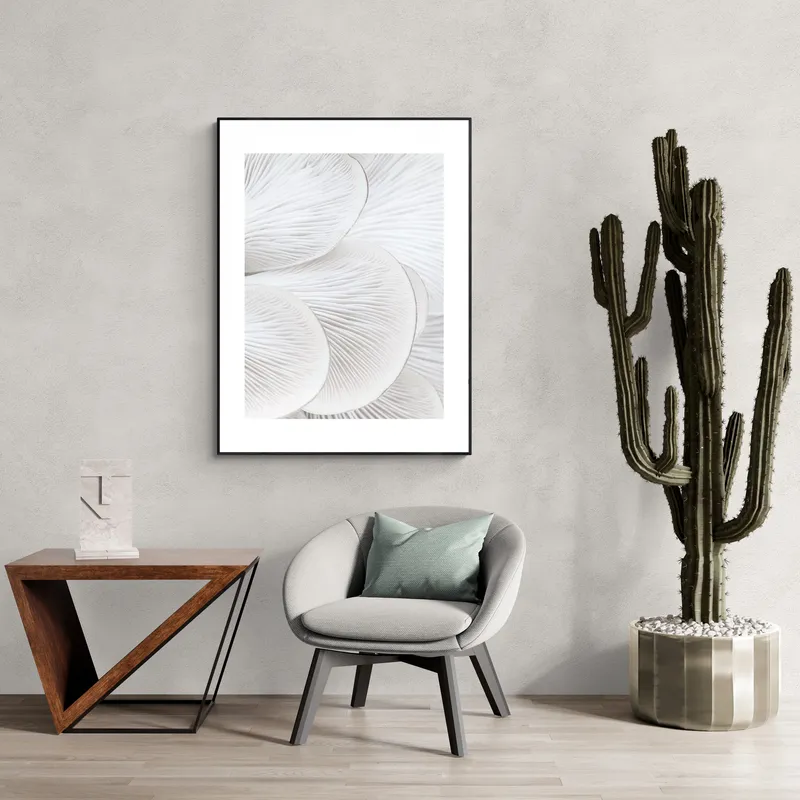 Постер «Крупный План - Устрицы» на стене в офисе