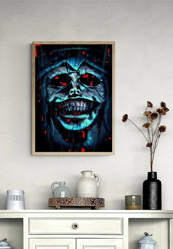 Постер «Поднятие уровня в одиночку. Статуя» на стене в офисе