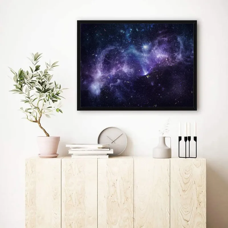 Постер «Небесная соната» на стене в офисе