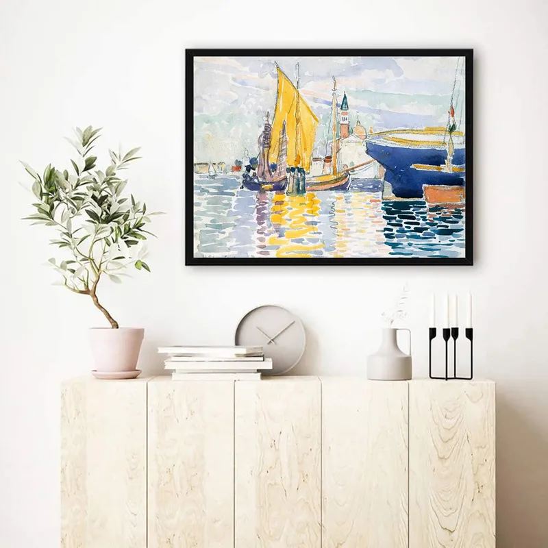 Постер «Анри Эдмон Кросс - Джудекка» на стене в офисе