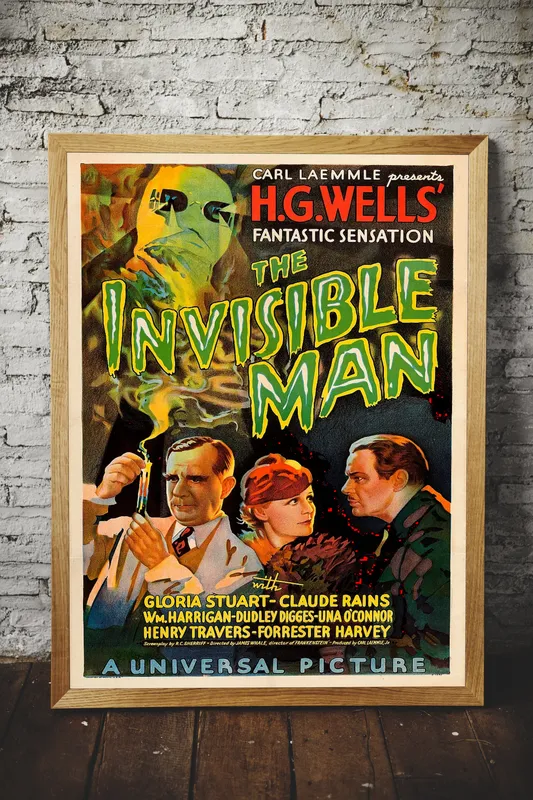 Постер «Человек-невидимка 1933» на стене в офисе