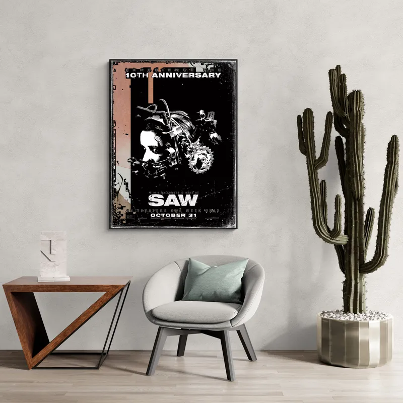 Постер «Постер Пила» на стене в офисе