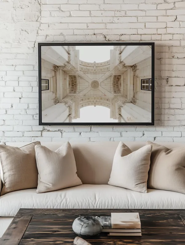 Постер «Триумфальная Арка на руа Аугушта» на стене в офисе