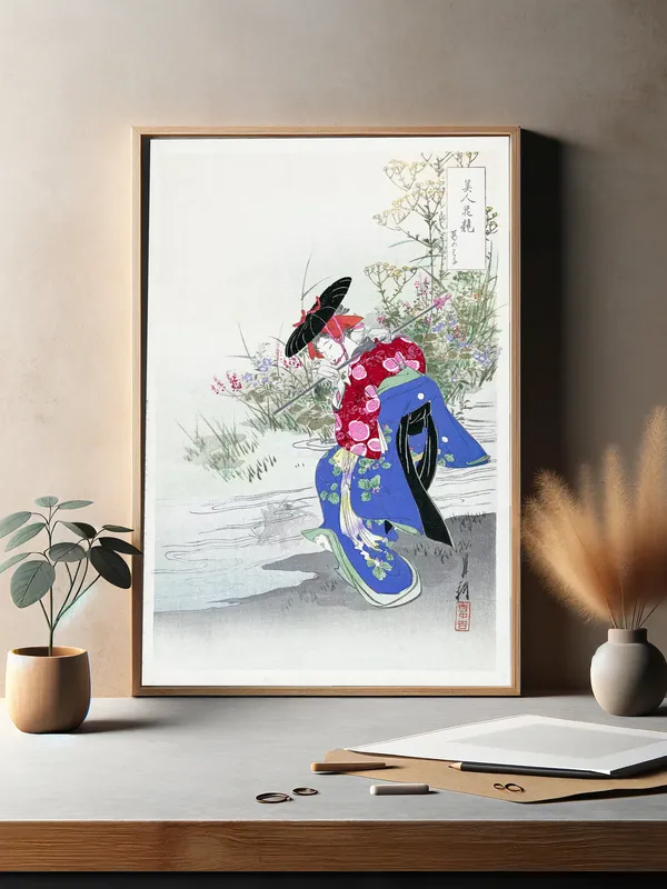 Постер «Дух лисы» на стене в офисе