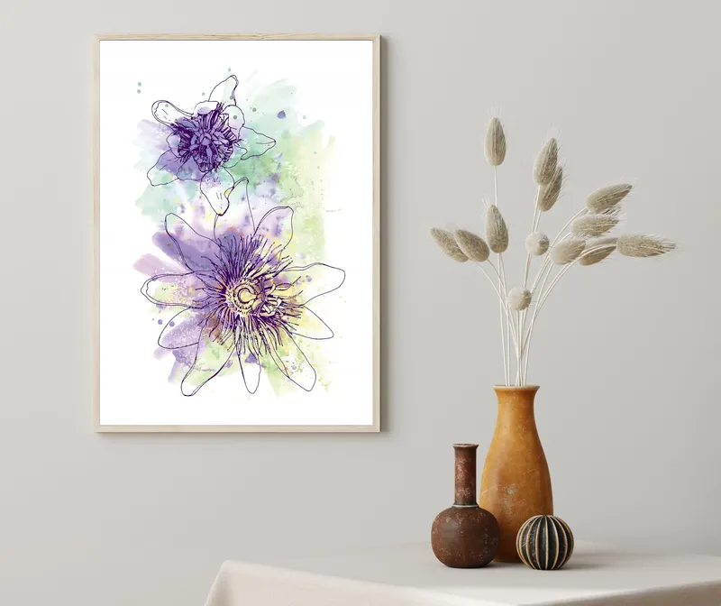 Постер «Яркие грезы» на стене в офисе