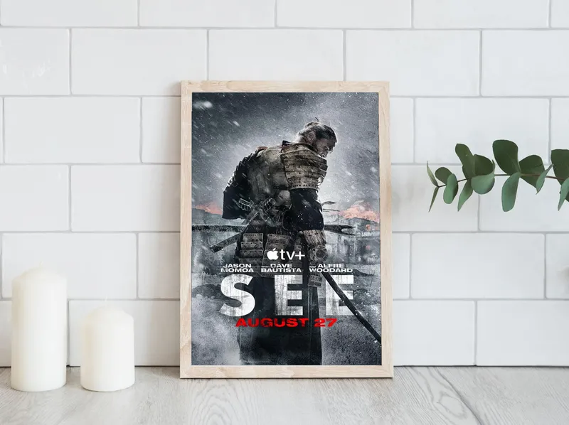 Постер «Видеть» на стене в офисе