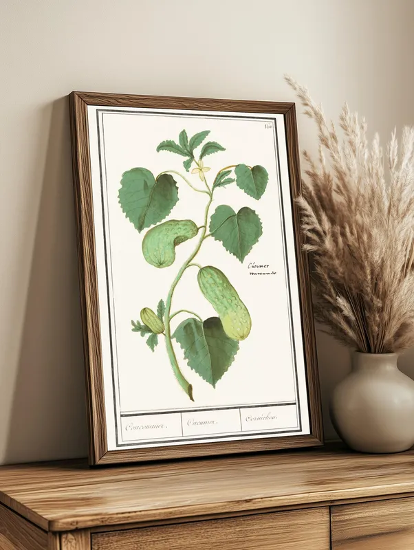 Постер «Овощи - Огурцы обыкновенные» на стене в офисе