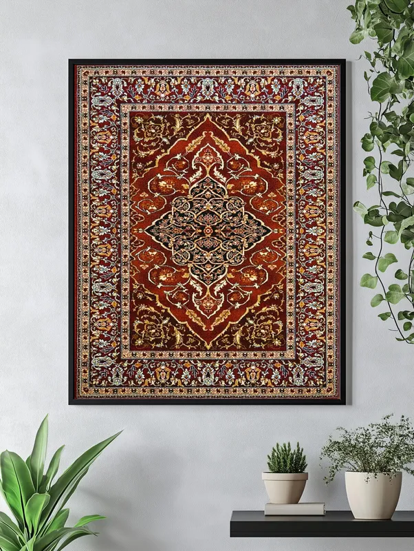 Постер «Персидский старинный ковер» на стене в офисе