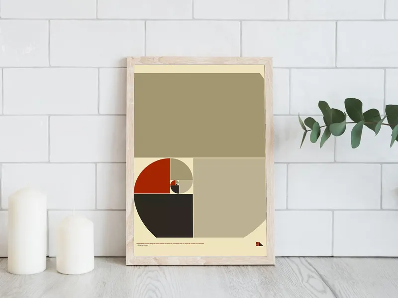 Постер «Цитаты Ученых - Чарльз Дарвин» на стене в офисе