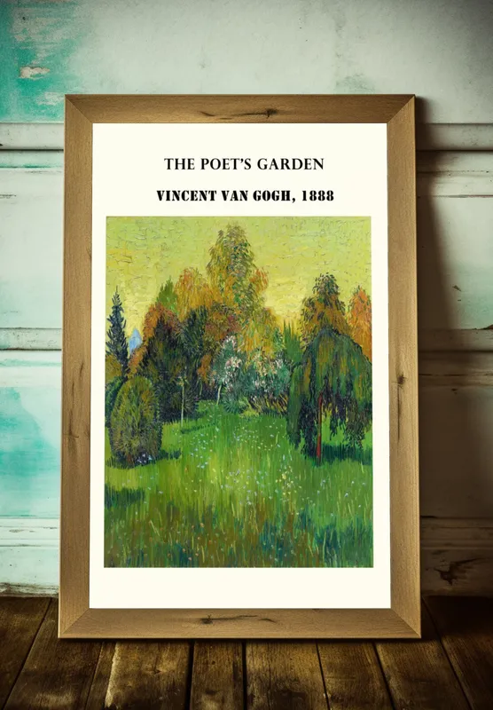 Постер «Ван Гог - Сад поэта» на стене в офисе