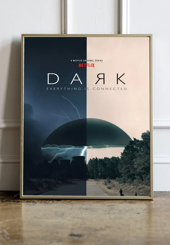 Постер «Постер Тьма» на стене в офисе