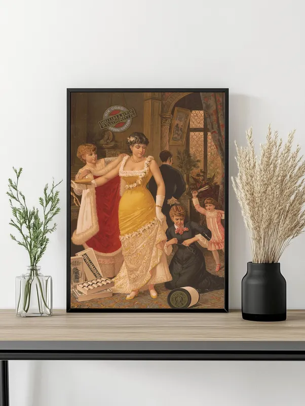 Постер «Реклама Бутика» на стене в офисе